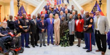 Marine Corps veterans join Governor Kemp for 250th birthday ceremony at State Capitol Building