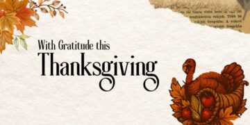 With Gratitude this Thanksgiving article header graphic