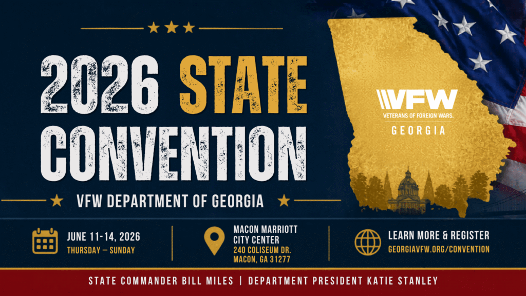 2026 Georgia VFW State Convention promo graphic