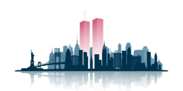 Patriot Day - 25 years later graphic; never forget